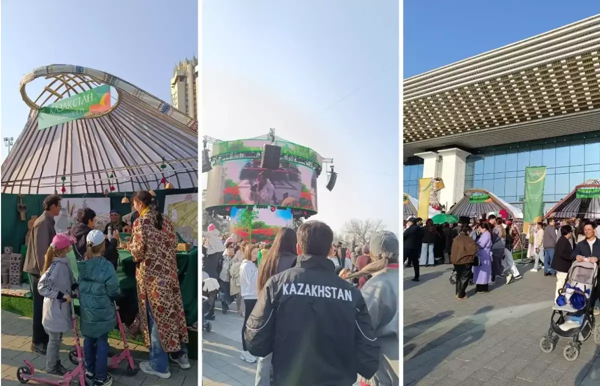Наурыз-думан: Абай алаңында мерекелік кеш пен қолөнер жәрмеңкесі қалай өтіп жатыр