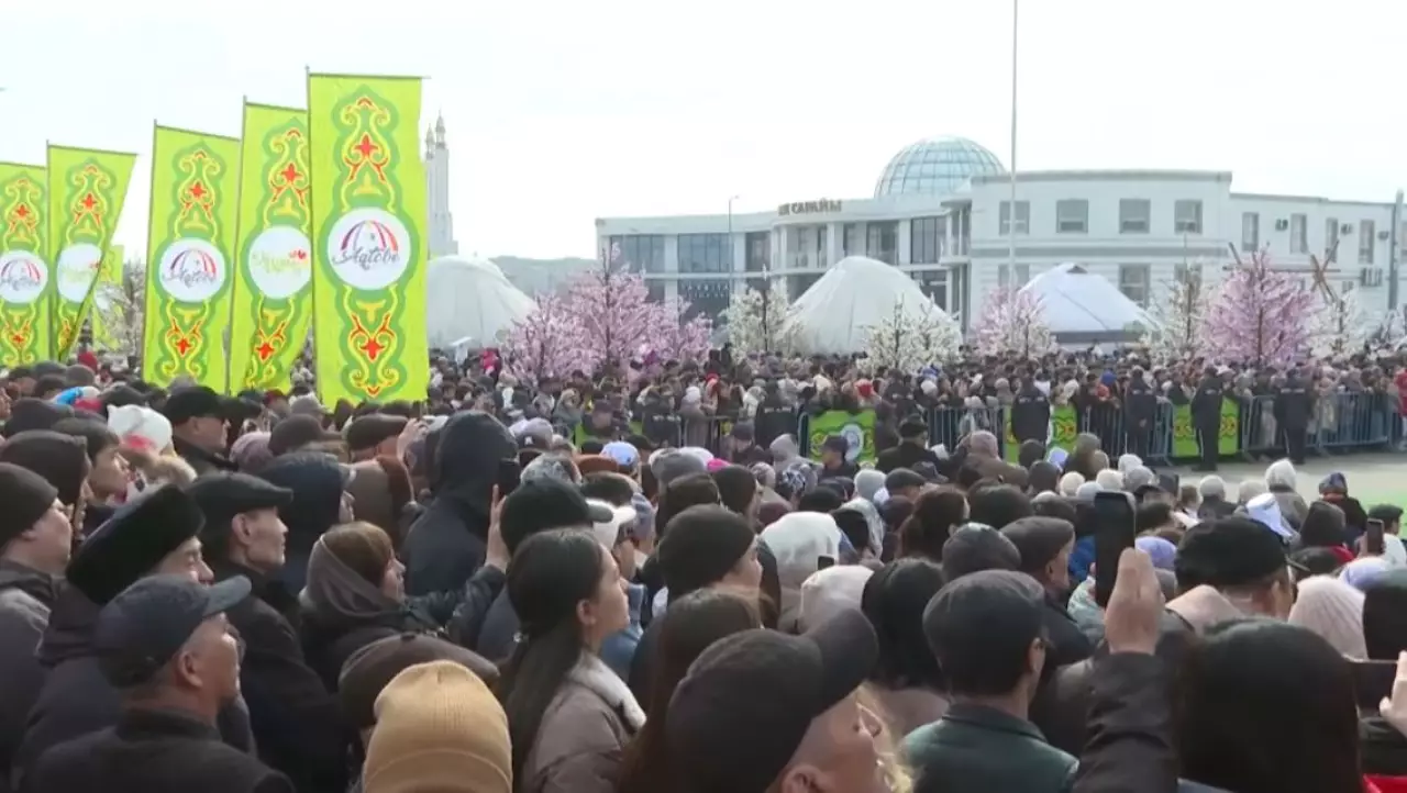 52 юрты установили к Наурызу в Актобе