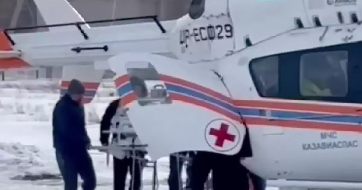 Жаңа туған егіз сәби шалғайдағы ауылдан Павлодарға тікұшақпен жеткізілді 