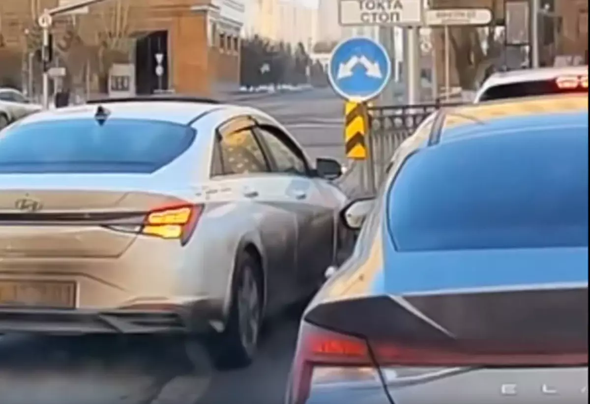 Наглого водителя наказали в Астане