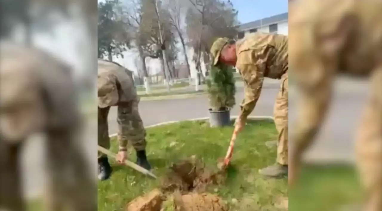 Әскерилер экологиялық акция өткізді