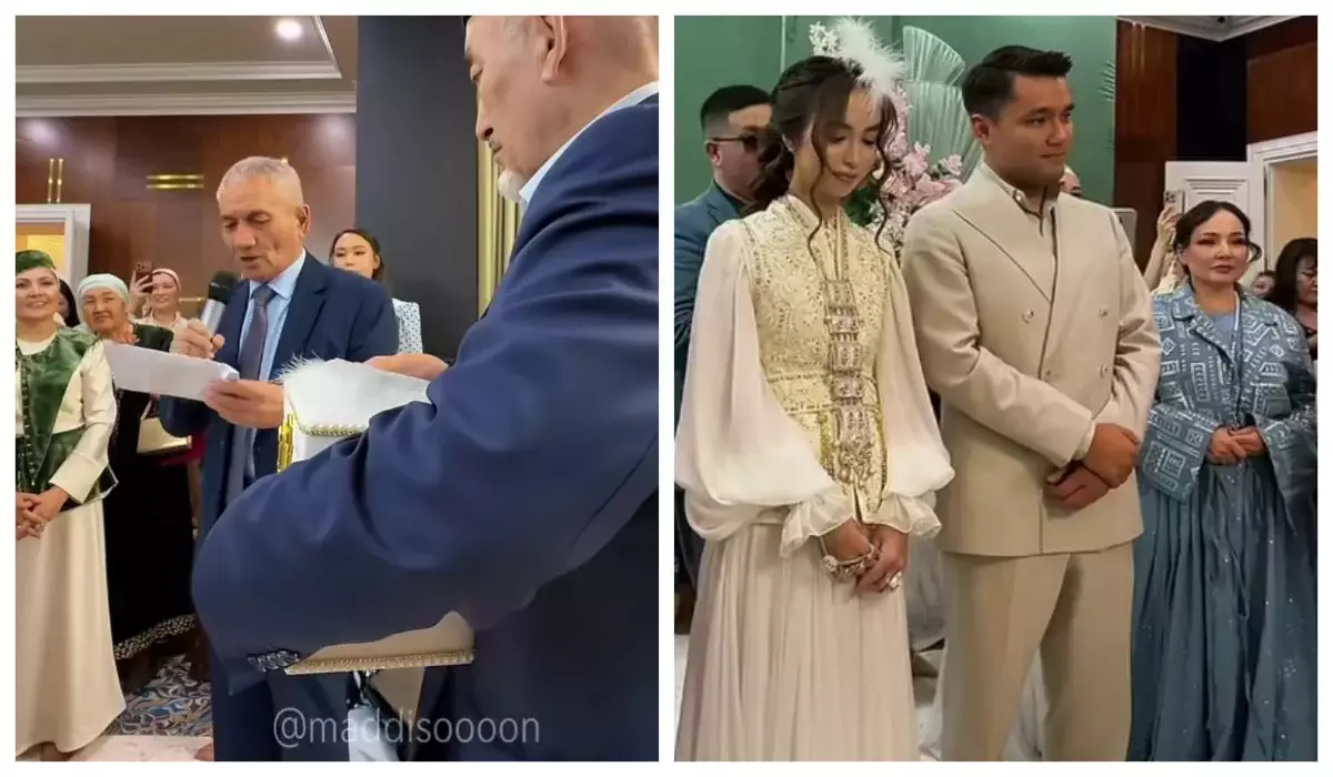 Жанболат пен Жазира құдаларына қалың малға 10 млн теңге берді