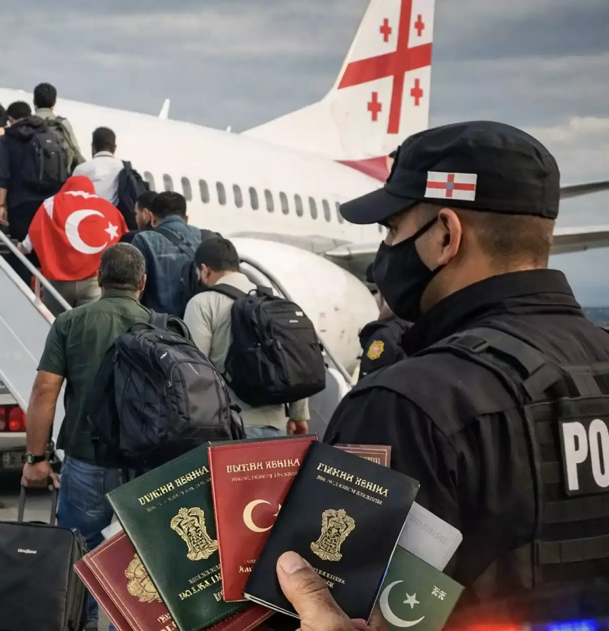 Қазақстан азаматы бар: Грузиядан 105 заңсыз мигрант депортацияланды