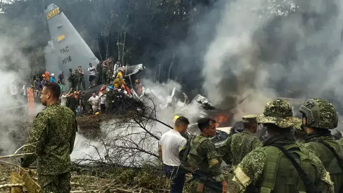 "Қаза тапқандар 68-ге жетті" - Колумбиядағы әскери ұшақ апатына қатысты тың дерек