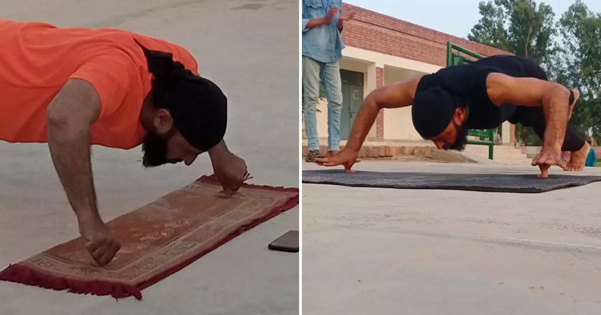  Пәкістандық спортшы бас бармағының көмегімен Гиннесс рекордтар кітабына енді 