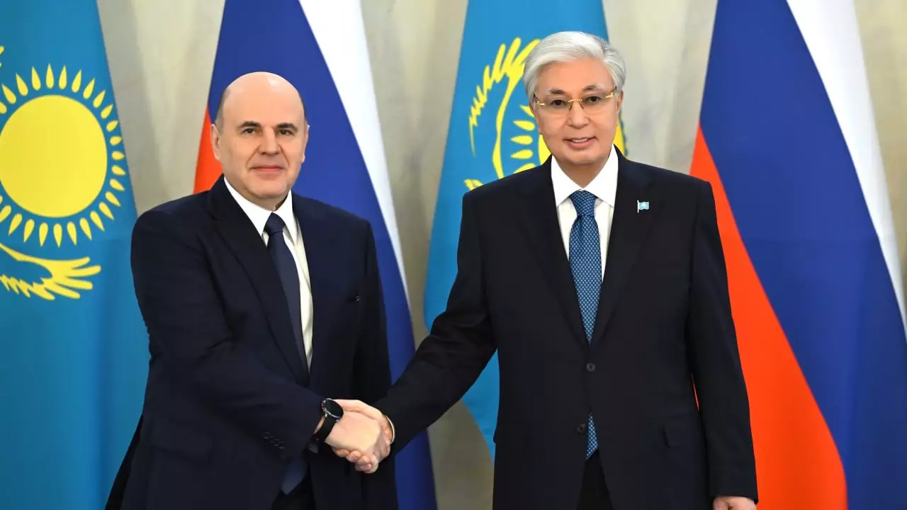 Тоқаев Ресей Премьер-министрі Михаил Мишустинді қабылдады
