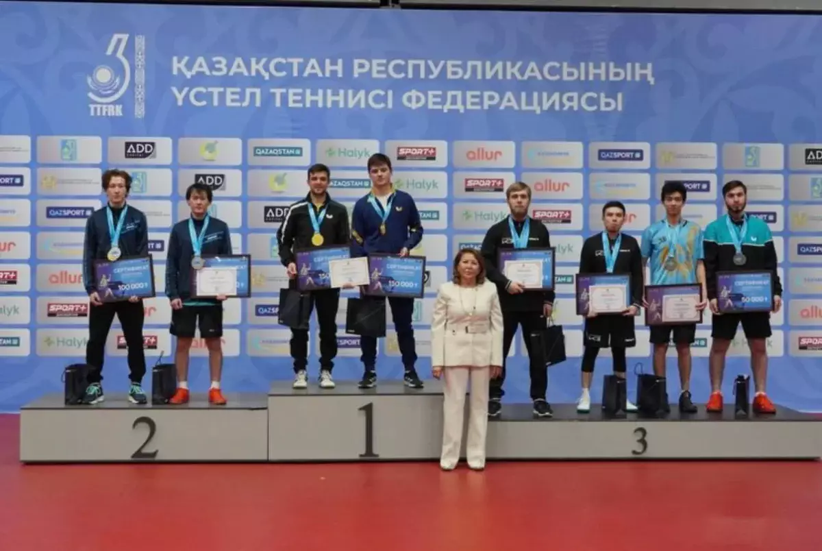 Алматылық спортшылар үстел теннисінен Қазақстан чемпионатында жеңімпаз атанды