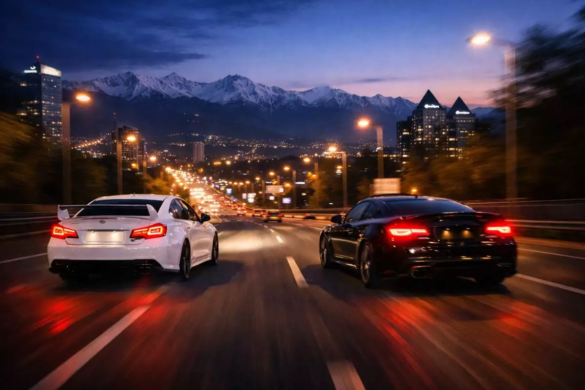 Алматы полициясы Әл-Фараби даңғылындағы түнгі жарыстардың көбейгенін мойындады