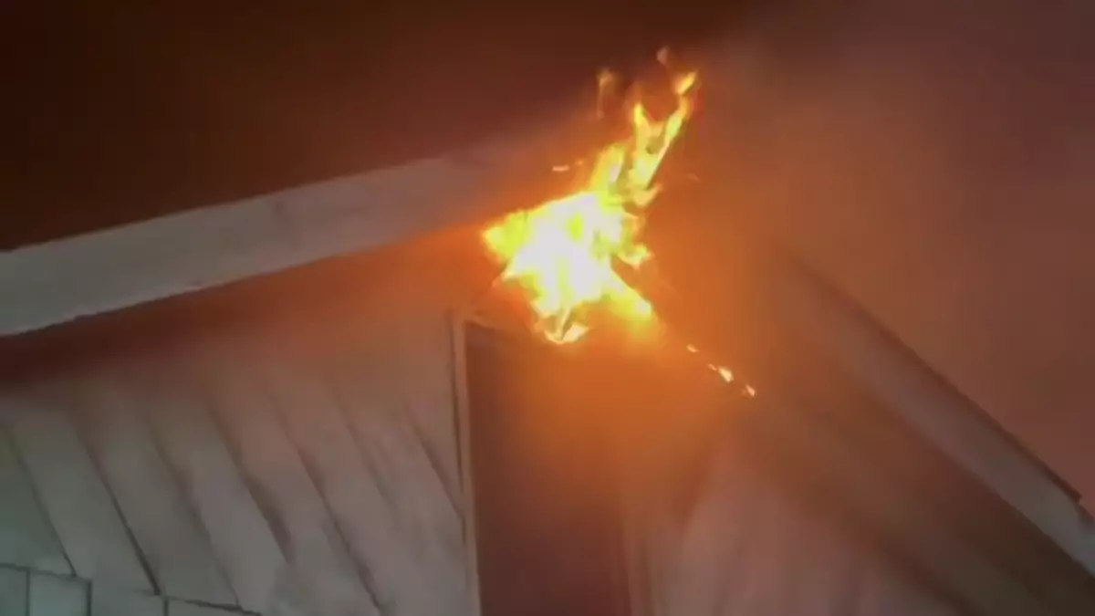 Пожар едва не уничтожил частный дом в области Жетысу