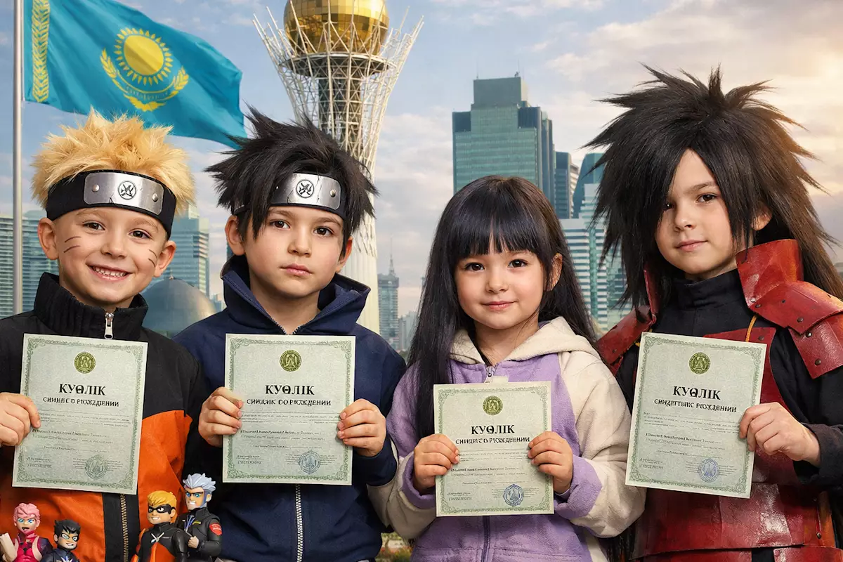 Наруто и Саске: в Казахстане детей называют именами из аниме