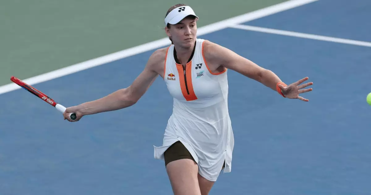   Елена Рыбакина АҚШ-тағы турнирде әлемнің бірінші ракеткасынан жеңіліп қалды   