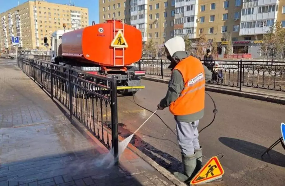 Астанада көктемгі жалпы тазалық жұмысы жүріп жатыр