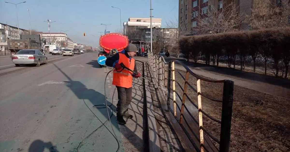  Астанада көктемгі жалпы тазалық жұмысы жүріп жатыр 