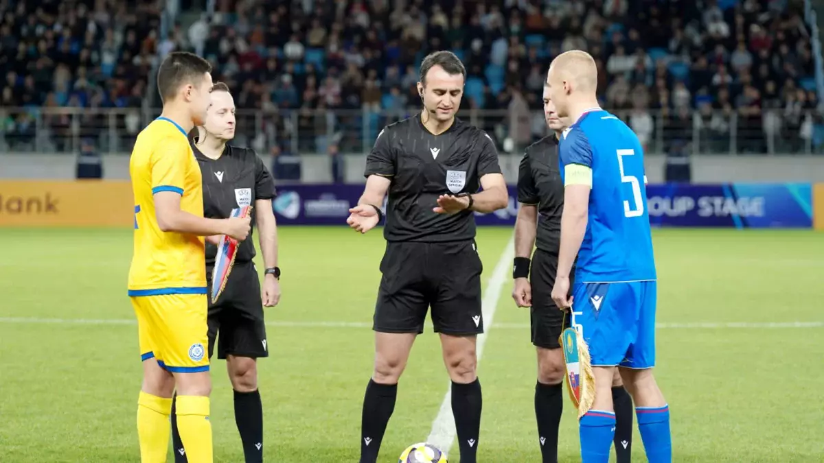 «Туркестан Арена» приняла первый матч под эгидой УЕФА и собрала полный стадион