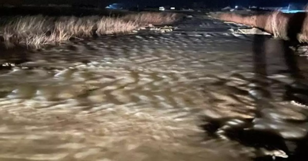  Шекара маңындағы Желқуар өзенінде қар суы еріп, тасқын тіркелді 