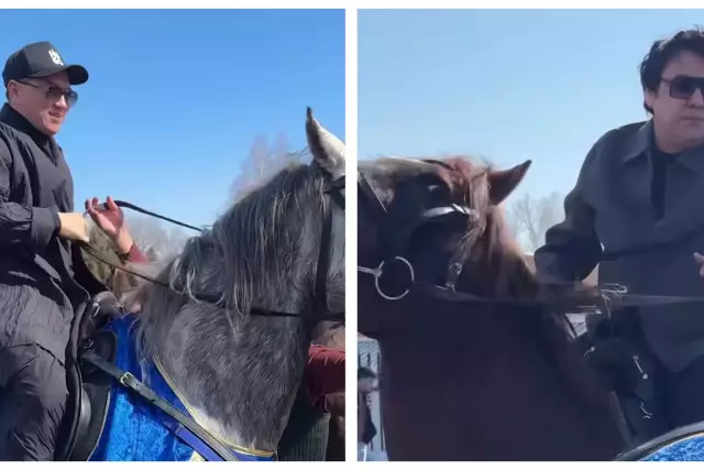 "Осындайда бәрі бергіш": "МузАрт" тобының әншілеріне бір-бірден ат мінгізген азаматтар сынға қалды (ВИДЕО)