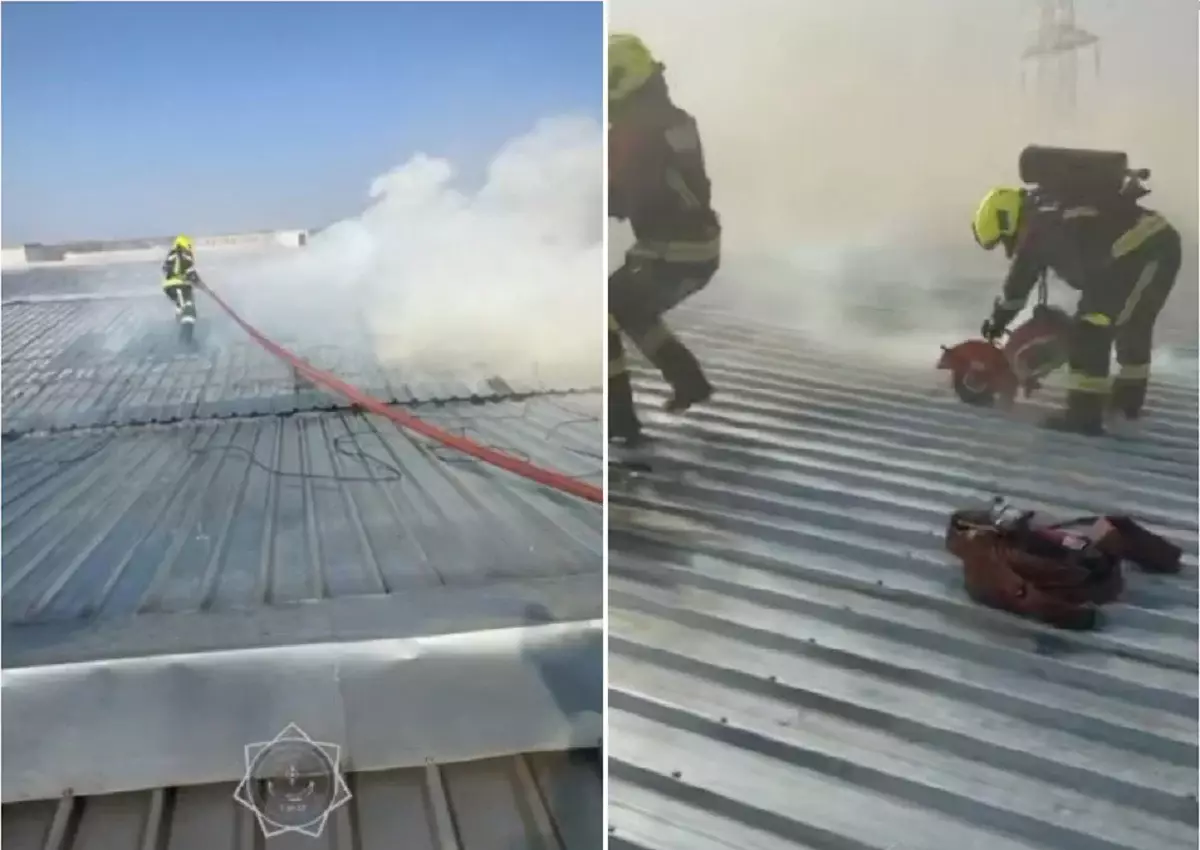 Өрт сөндірушілер әкімшілік ғимараттан шыққан өртті сөндіруге жұмылдырылды