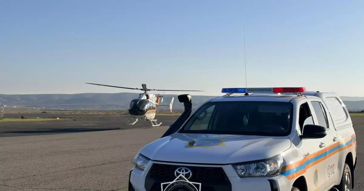   Үш жасар бала тікұшақпен шұғыл түрде Таразға жеткізілді   