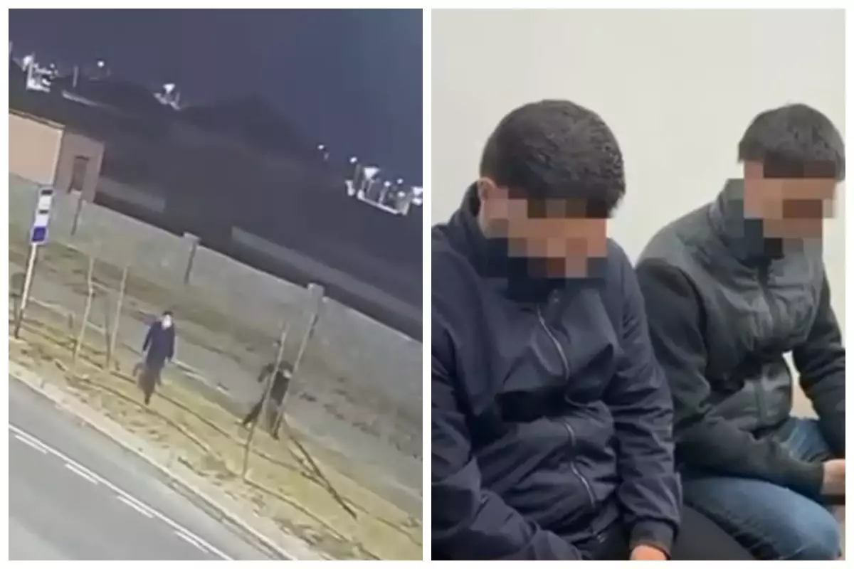Түркістанда екі ер адам айыппұлдарға қарсылық білдіріп, көшедегі камераларды қиратып кеткен (видео)
