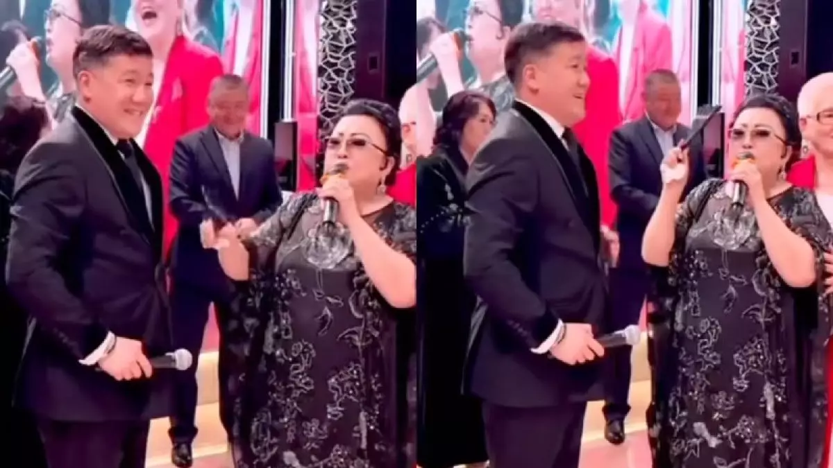 “Төртіншімен жүрсең де бақытты бол”: Мақпал Жүнісованың Тұрсынбек Қабатовқа айтқан тілегі елді күлкіге қарық қылды (ВИДЕО)