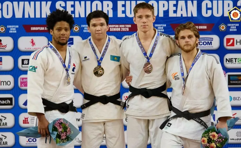 Қазақ дзюдошысы Еуропа кубогында алтыннан алқа тақты