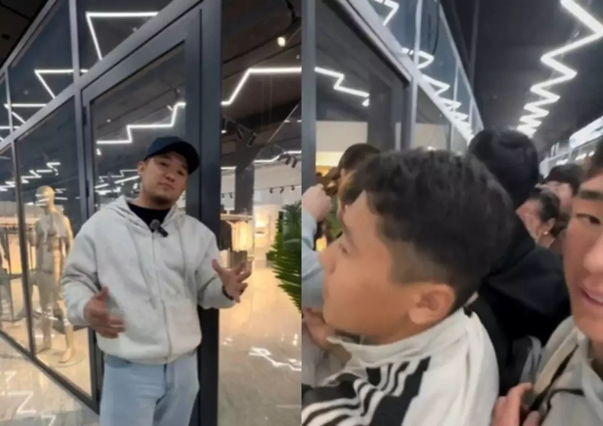 В Таразе толпа устроила давку из-за скидок в магазине одежды