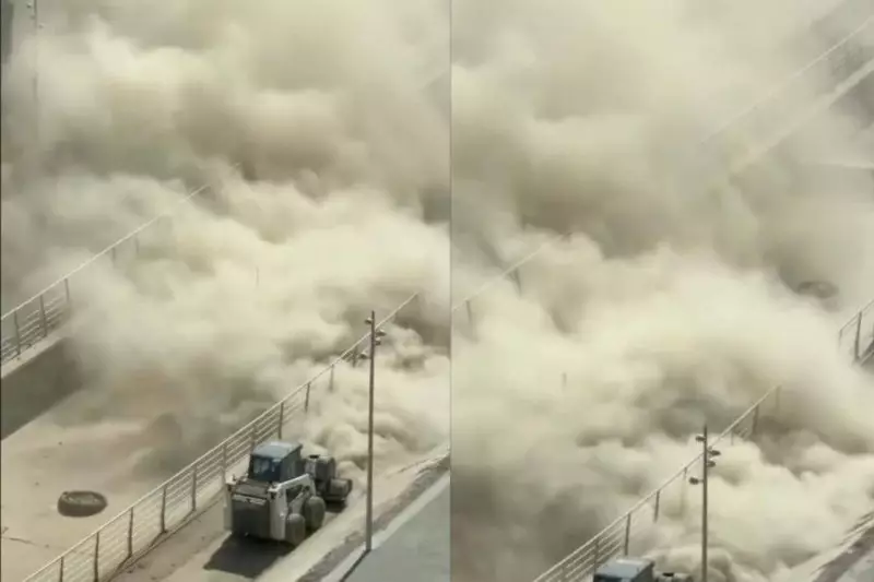 За пыльную бурю в Алматы оштрафовали подрядчика