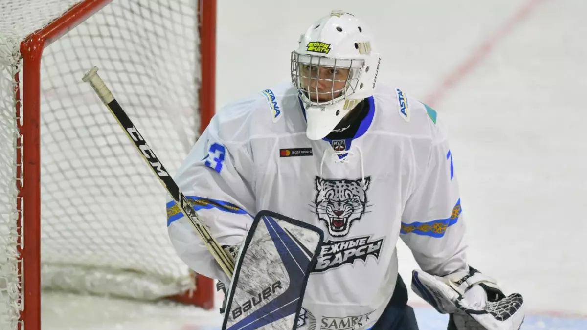 Казахстанский хоккеист покинул матч в США из-за травмы