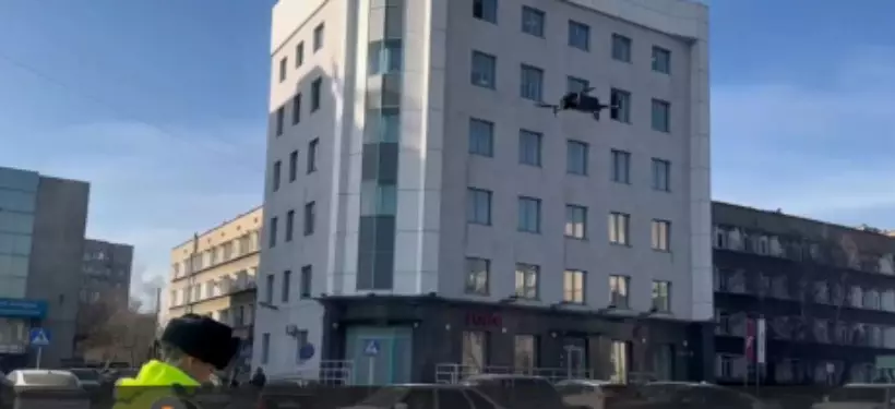 Полиция следит за порядком с помощью дронов в Семее