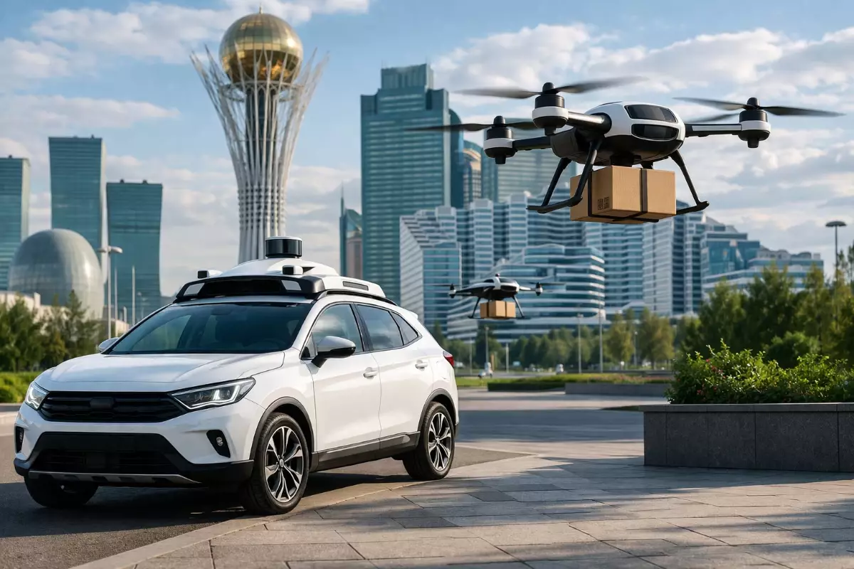 Елімізде жүргізушісіз көліктер мен дрон арқылы жеткізу қызметі пайда болмақ