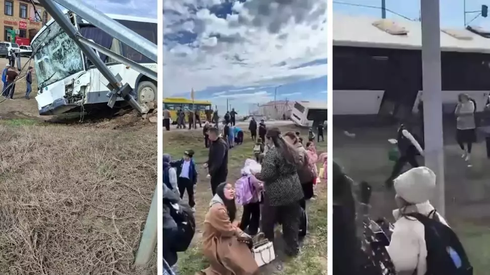 Зардап шеккендер бар: Оралда оқушылар автобусы апатқа ұшырады 