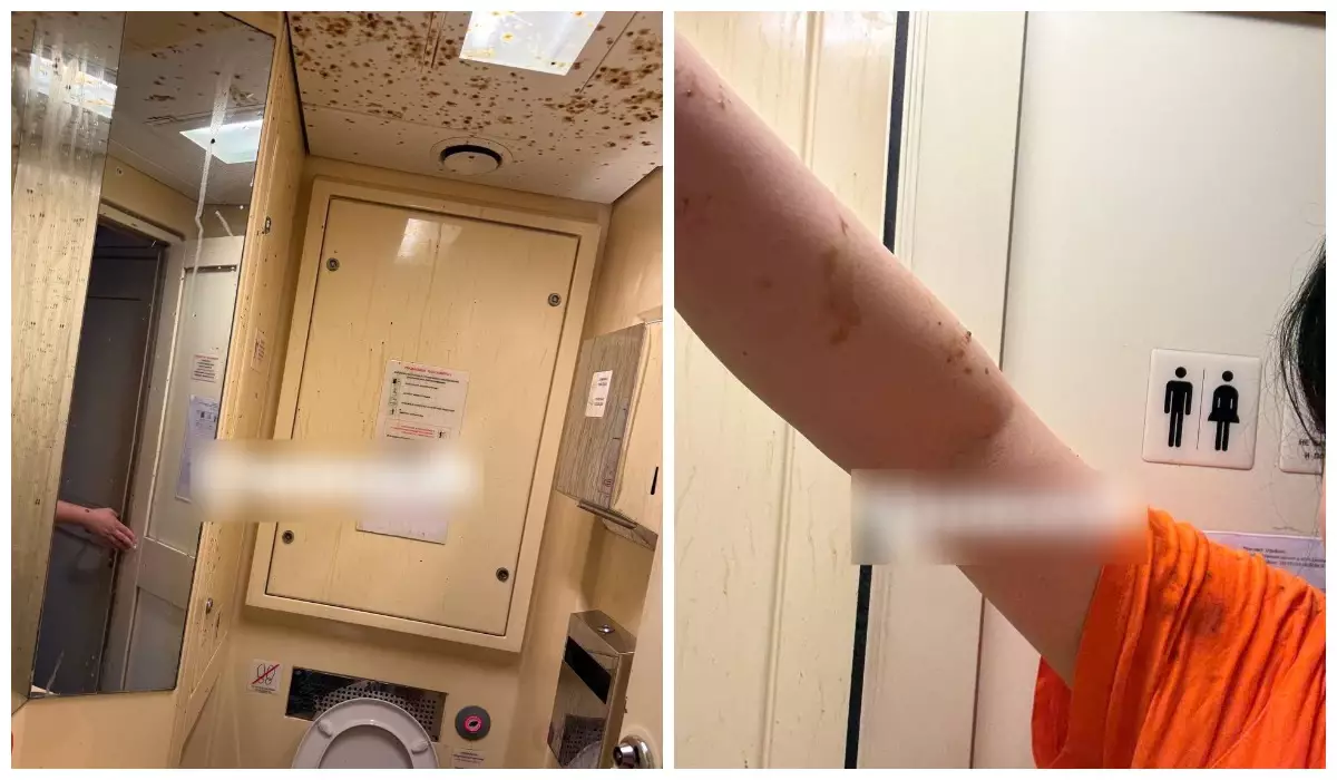 Қазақстанда пойыздың дәретханасы “жарылып”, жолаушыға нәжіс шашыраған: Пойыз басшысы қызметінен босатылды