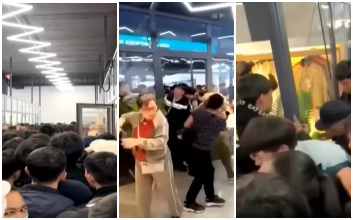 "Жасөспірім есікке қысылып қалған": Таразда жеңілдік өткізген дүкен иесі айыппұл арқалады