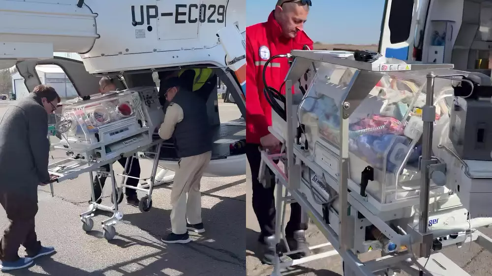 Туғанына екі күн болған нәресте санавиациямен Қызылордаға жеткізілді