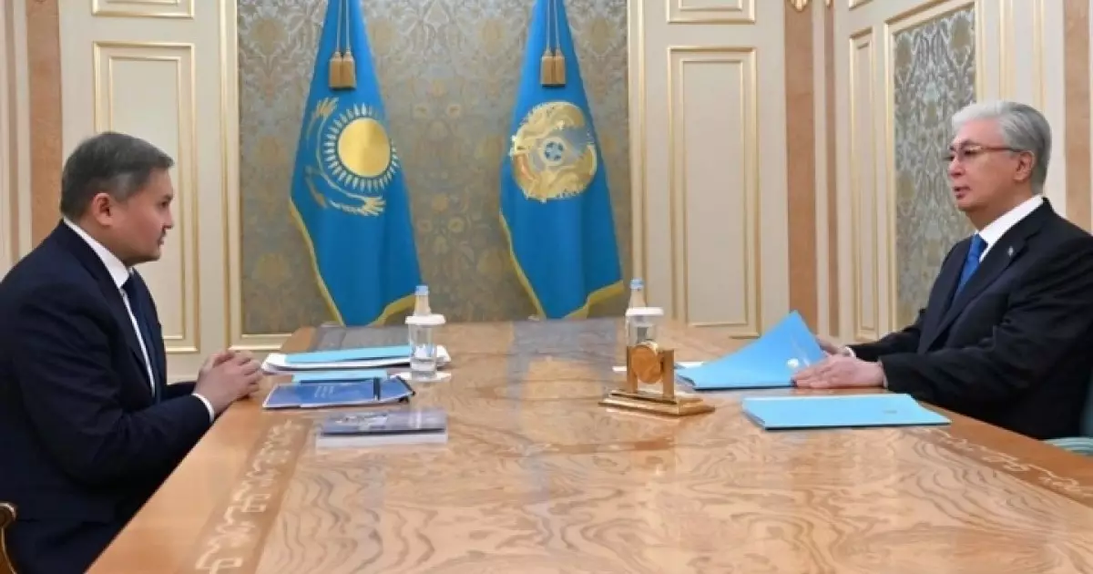  Тоқаев Ғылым және жоғары білім министрі Саясат Нұрбекті қабылдады 