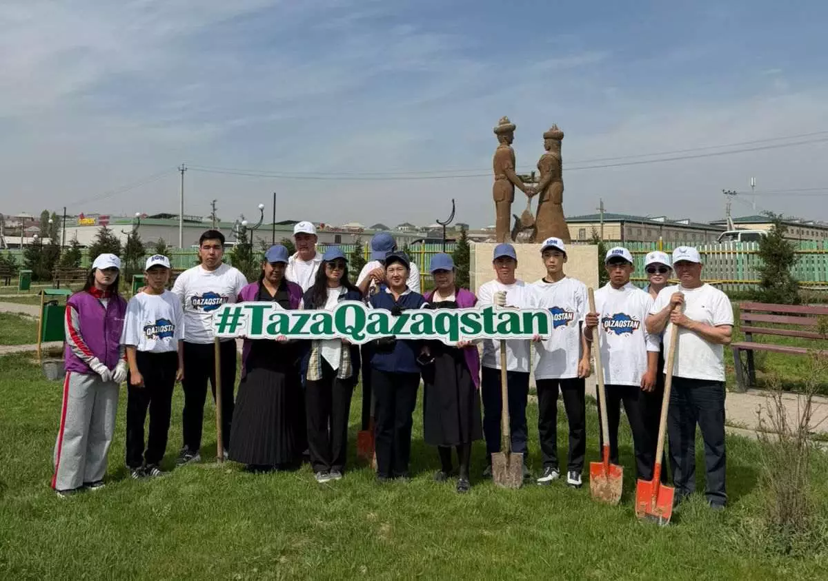 Түркістан облысында "Таза Қазақстан" жобасы аясында көгалдандыру жұмыстары жүргізілді