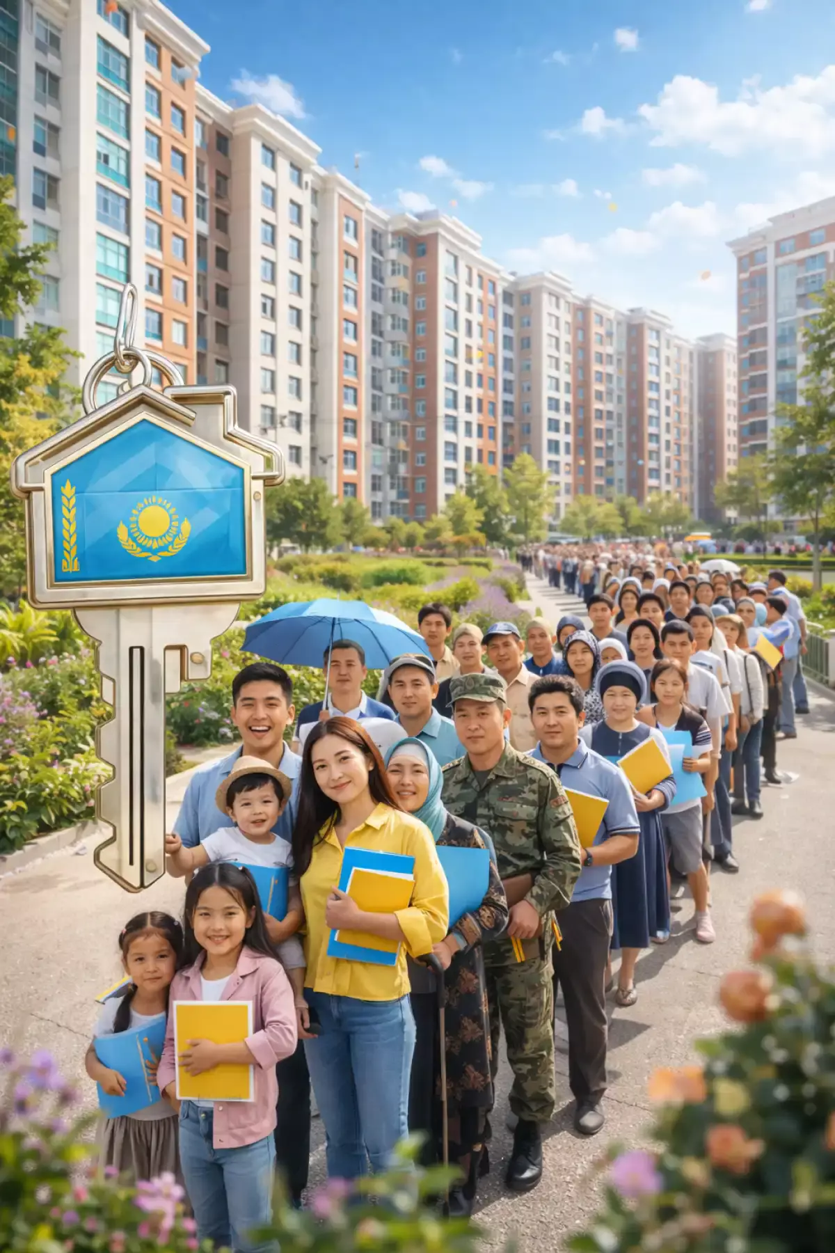 Қазақстанда тұрғын үй кезегінде шамамен 970 мың адам тұр