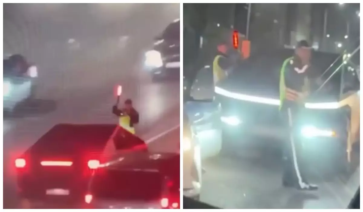 Астанада Tesla тізгіндеген 14 жастағы жасөспірім полициядан қашып кетпек болған (видео)