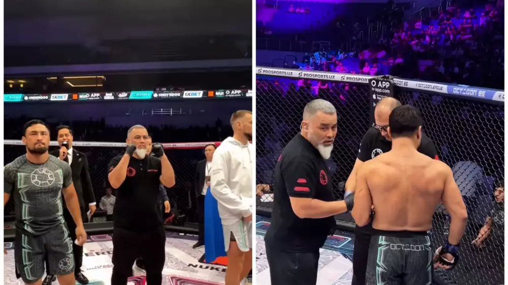 Бой Казахстан - Узбекистан за титул чемпиона закончился в первом раунде