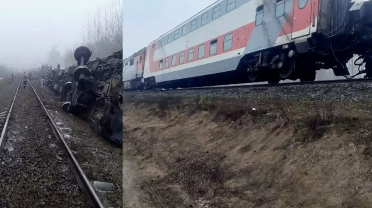 Поезд "Челябинск — Москва" сошел с рельсов: десятки пассажиров с ушибами, двое — с переломами