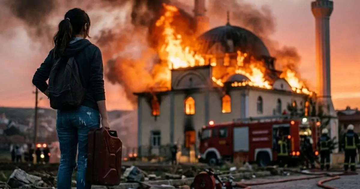  20 жастағы қыз алаяқтардың тапсырмасымен мешітті өртеп жіберген(ВИДЕО) 