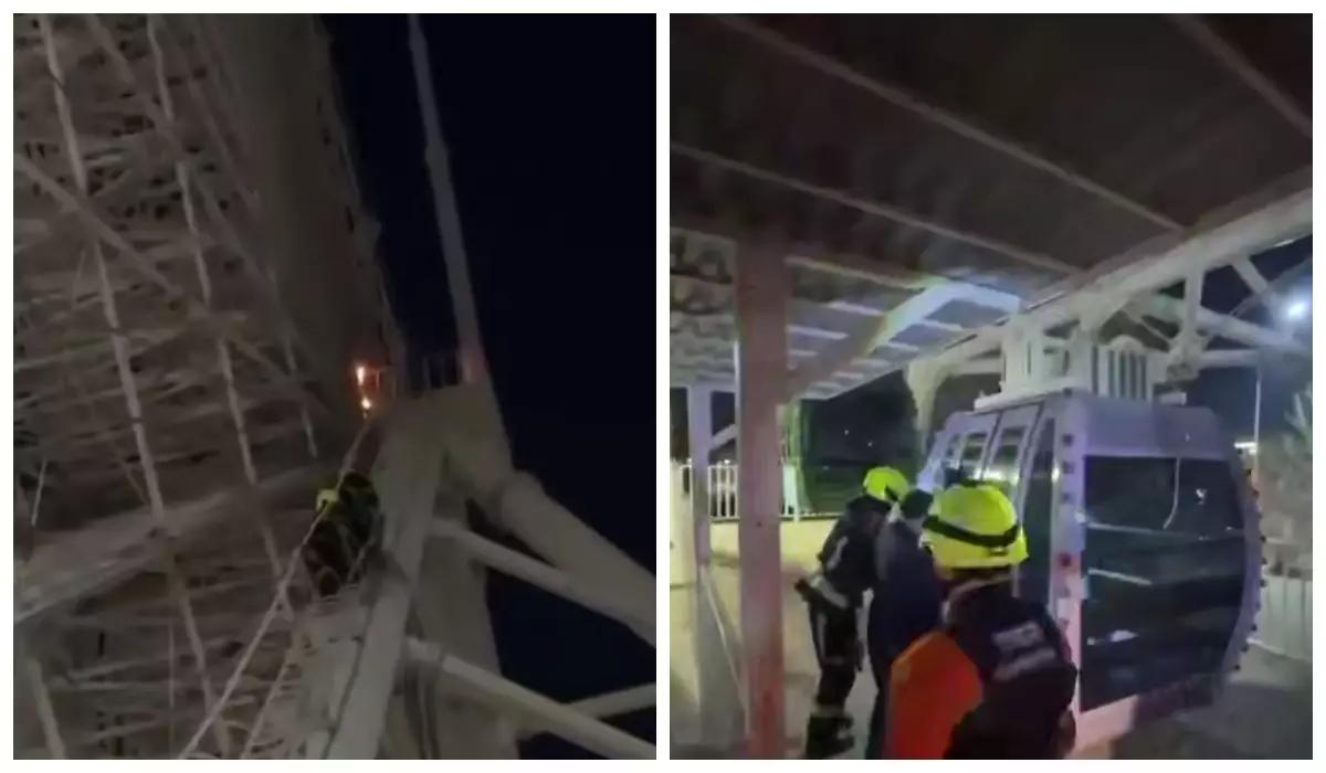 Астанадағы шолу дөңгелегінен өрт шықты (видео)