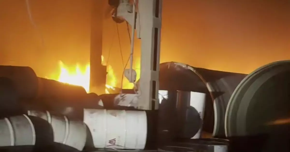  Талдықорғанда цех отқа оранды 