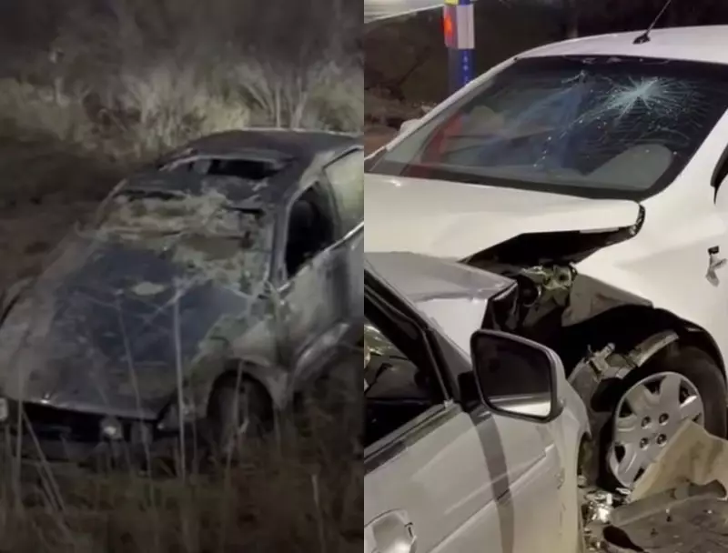 Три машины столкнулись в Караганде: пострадали люди