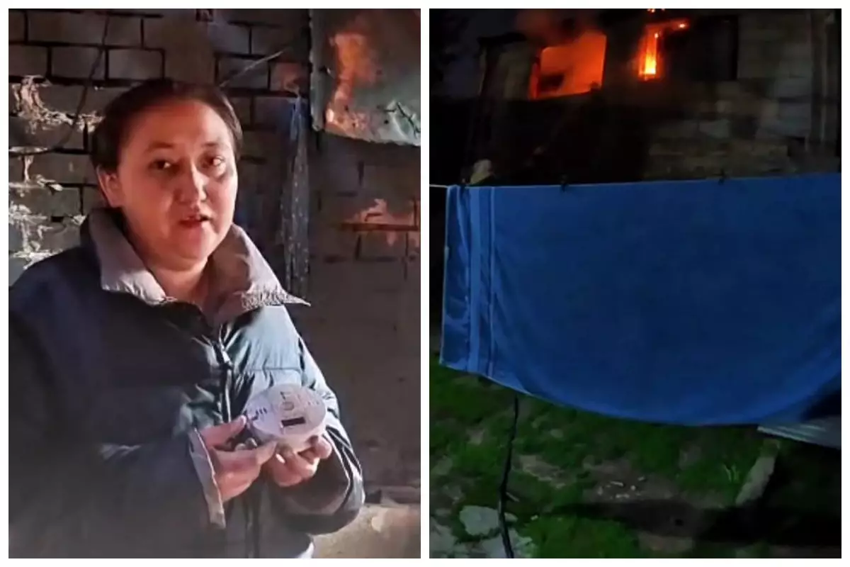 Өрт дабылқаққышы алматылық көпбалалы отбасының өмірін құтқарып қалды