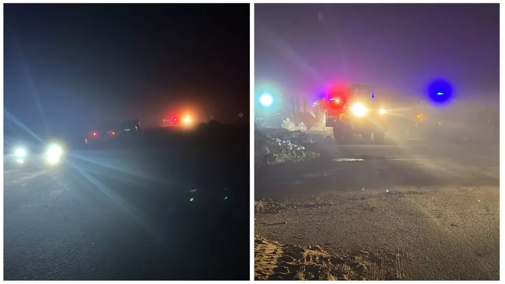 Прорвало дамбу в Акмолинской области: дорожная служба сообщила, что трасса не затоплена