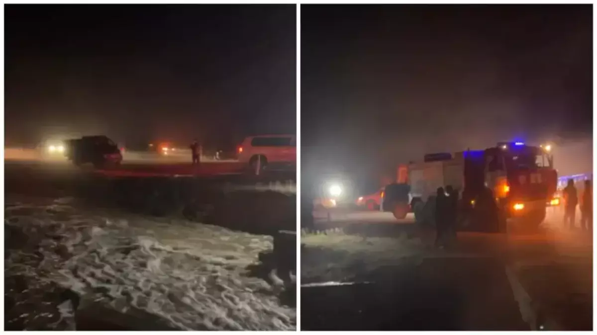 Дамбу плотины прорвало в Акмолинской области: затоплен участок трассы