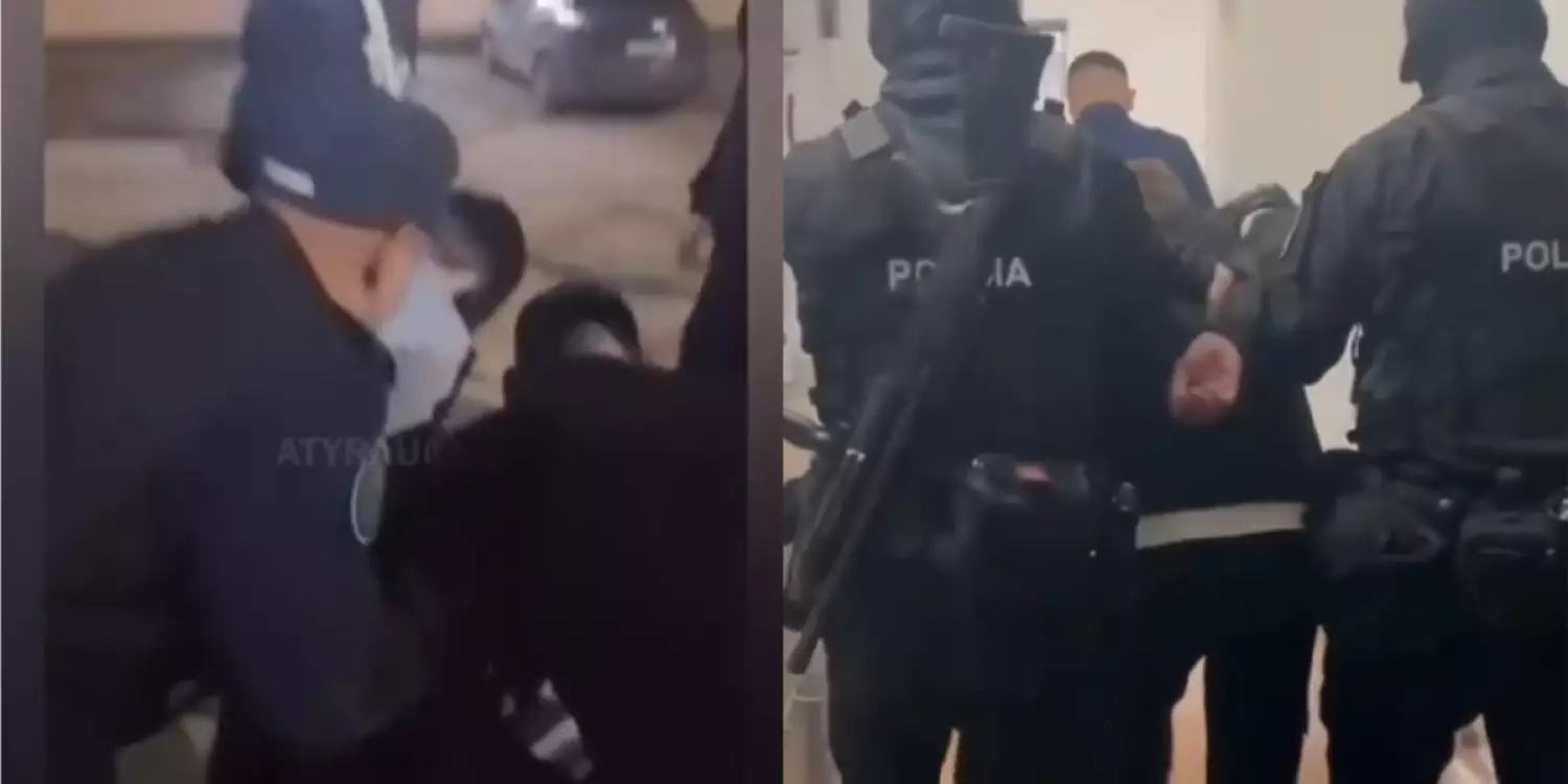 Атырауда полицейлерді жабылып сабаған бұзақылар қамауға алынды