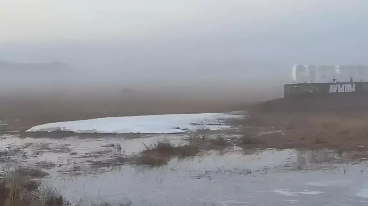 В Акмолинской области прорвало плотину в 2 км от села Сабынды