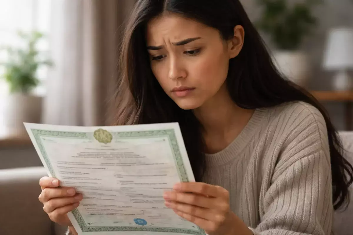Казахстанке испортили свидетельство о рождении и потребовали с нее деньги